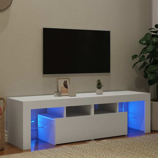 TV cabinet with LED lighting 140x36, TV cabinet with
