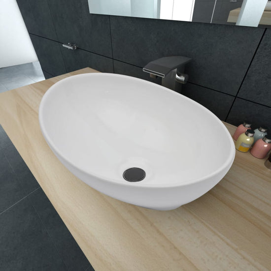 Luxury Ceramic Oval Washbasin Ceramic Vanity Sink
