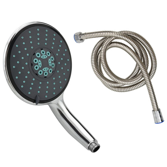 Multifunctional Shower Head with 1.5 m Hose, Chrome Plated